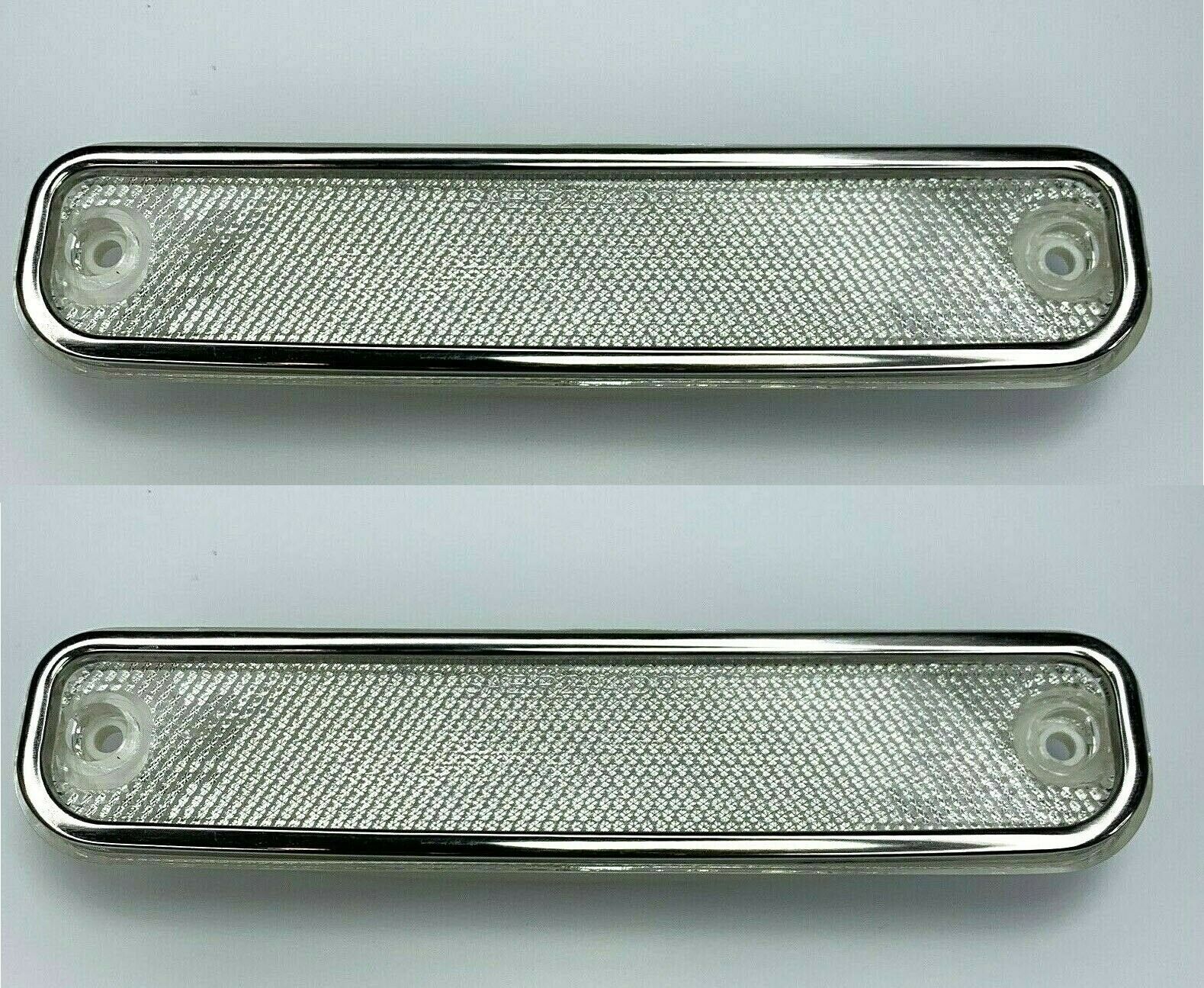 Pair Clear Side Marker Lamp Lights For 1973-1980 Chevrolet Gmc Truck  (73-80)