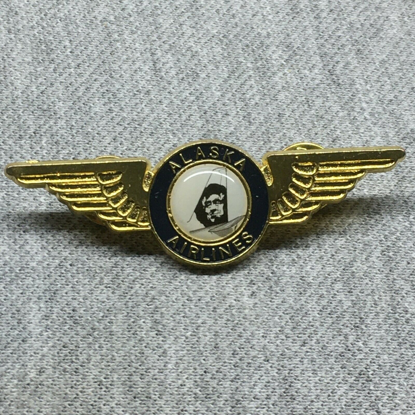 Alaska Airlines Pin Hat Tie Lapel Pinback Collectible Souvenir