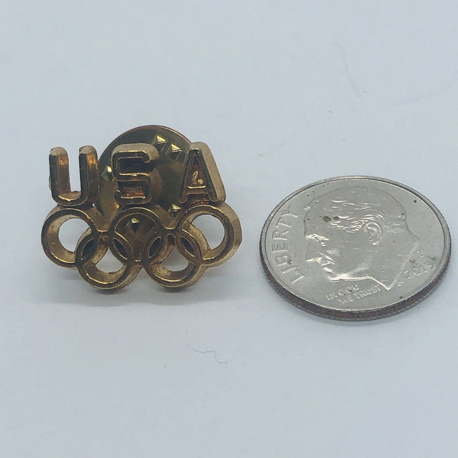 Usa Olympic Rings Souvenir Pin Pinback Lapel