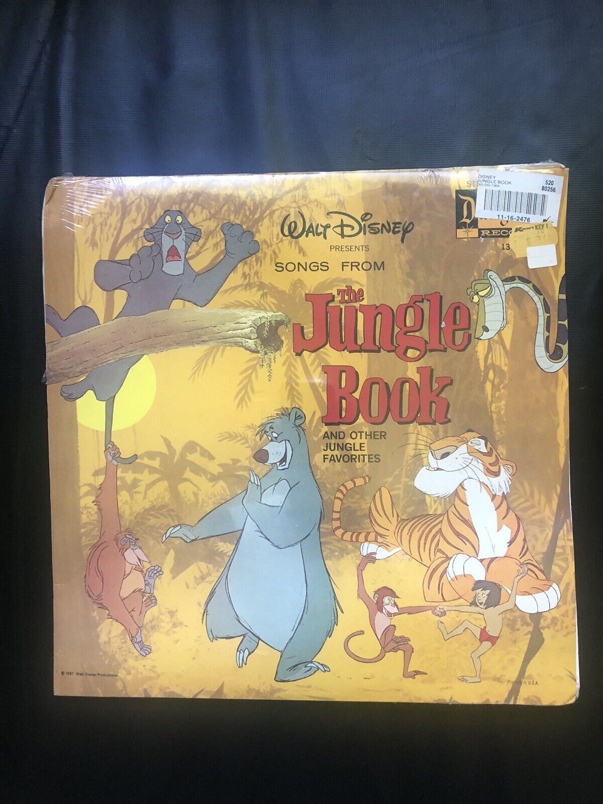 Walt Disney Songs From The Jungle Book 1304 Sealed Vinyl Record Lp 1967