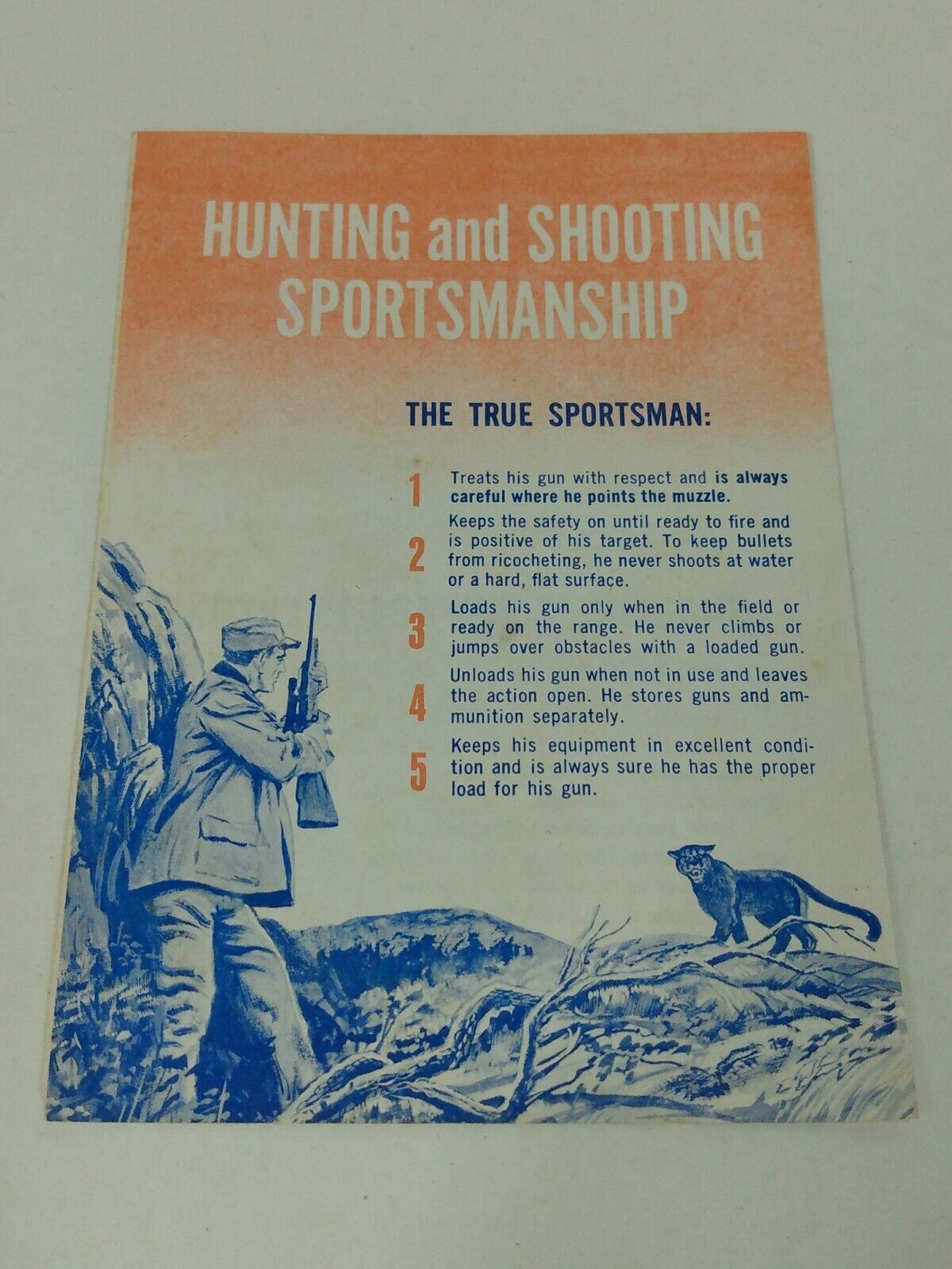 Vtg 50s National Shooting Sports Foundation Pamphlet Brochure  Sportsmanship