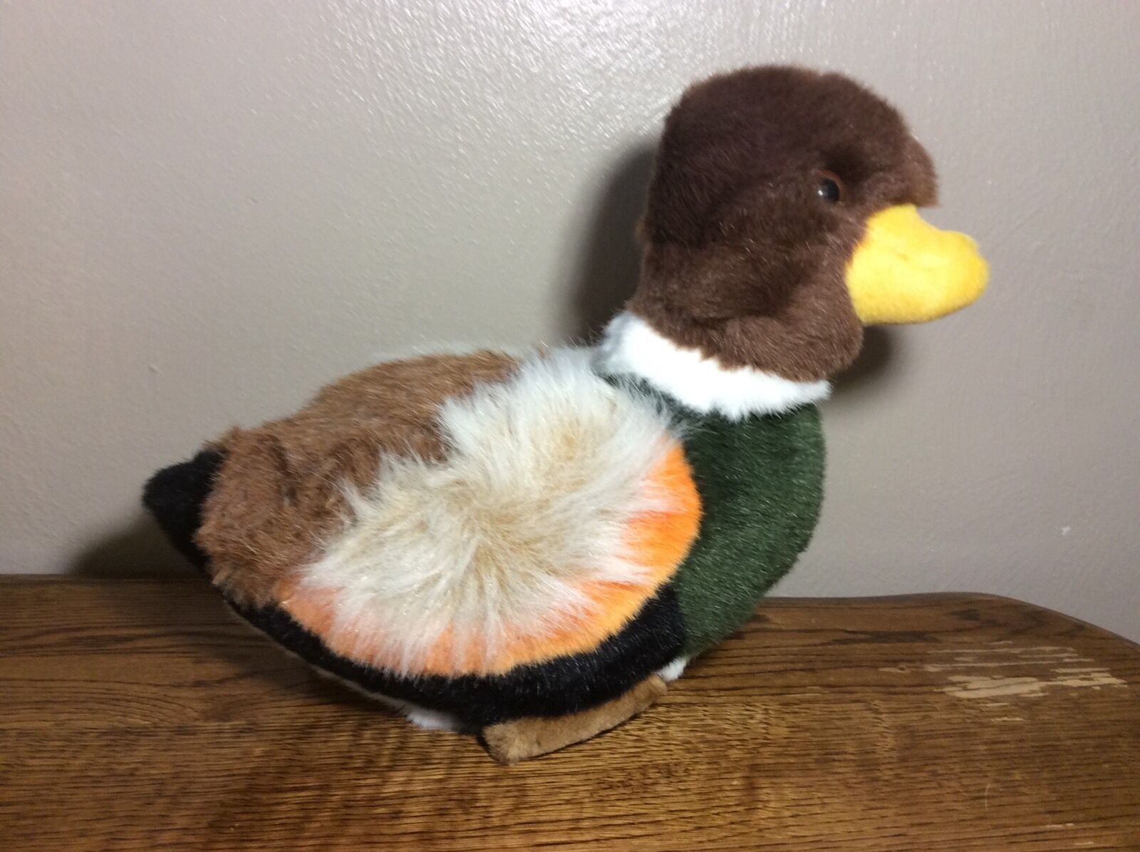 Nwt Vintage 13" Mallard Duck Plush Toy Stuffed Animal Bird Chosun Hunting Decoy