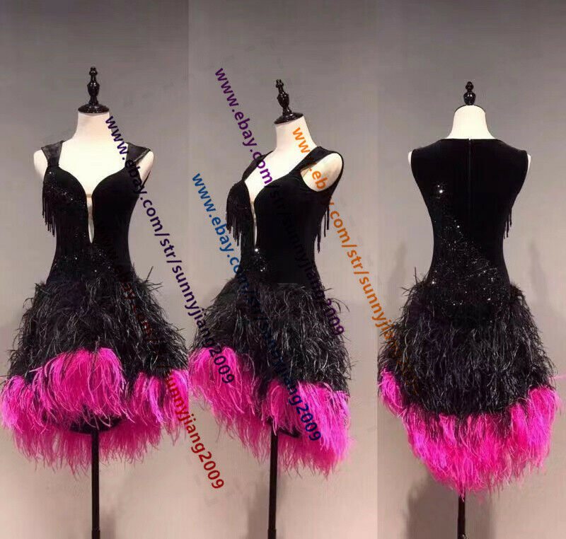 Tassel Latin Dance Dress Clothing Salsa Costume Ballroom Competition Skirt