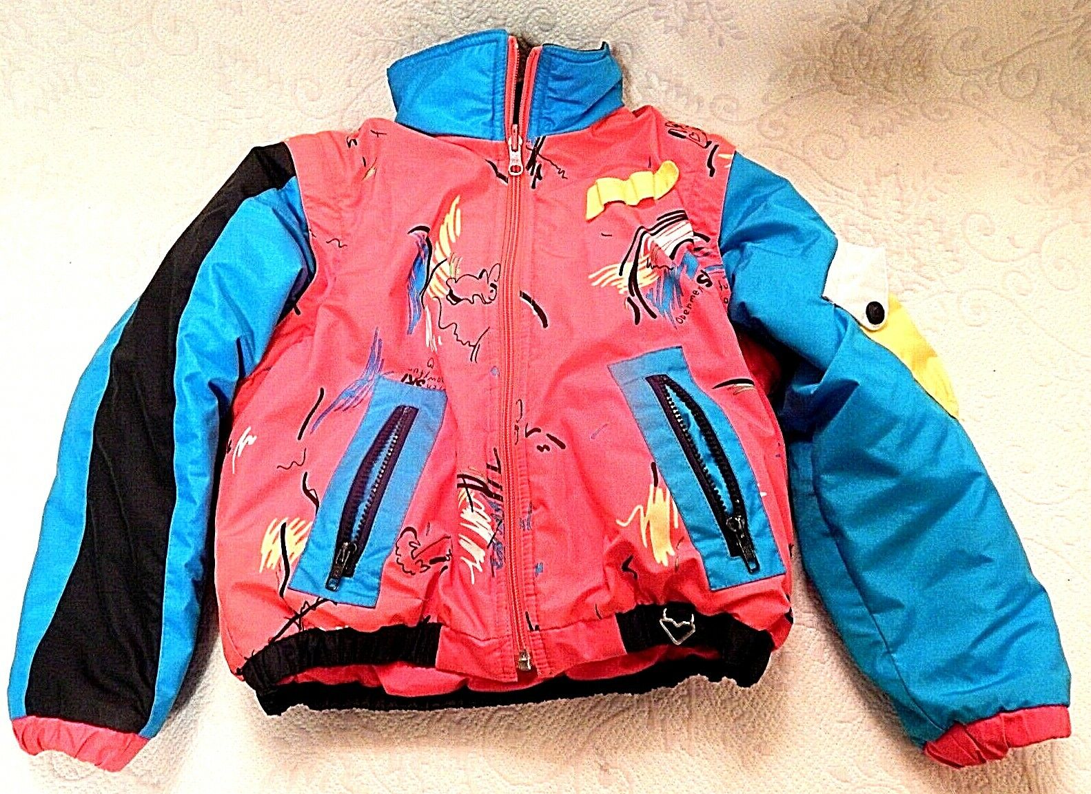 Obermeyer Sport Kids Coat Jacket Detachable Sleeves ~ Size 4 4t~ Please Read