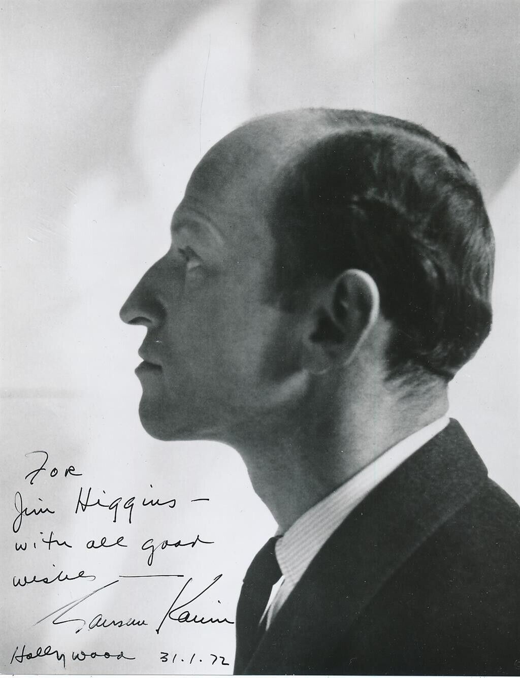 Garson Kanin-vintage Signed Photograph (writer & Director Of Plays)