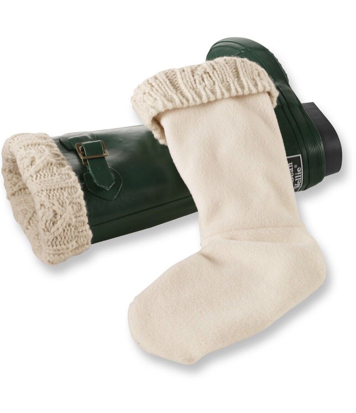 Ll Bean Kids Wellie Boot Warmers Natural Color M 1/2