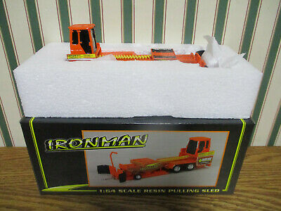 Orange Bauer Built Ironman Pulling Sled By Speccast 1/64th Scale
