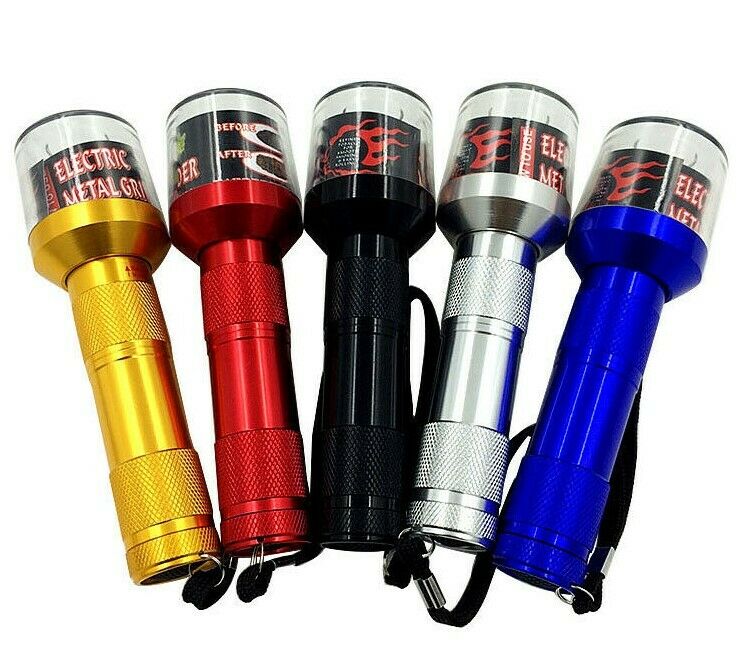 Aluminum Electric Grinder Herb Tobacco Spice Crusher Bl-3 Aaa Batteries