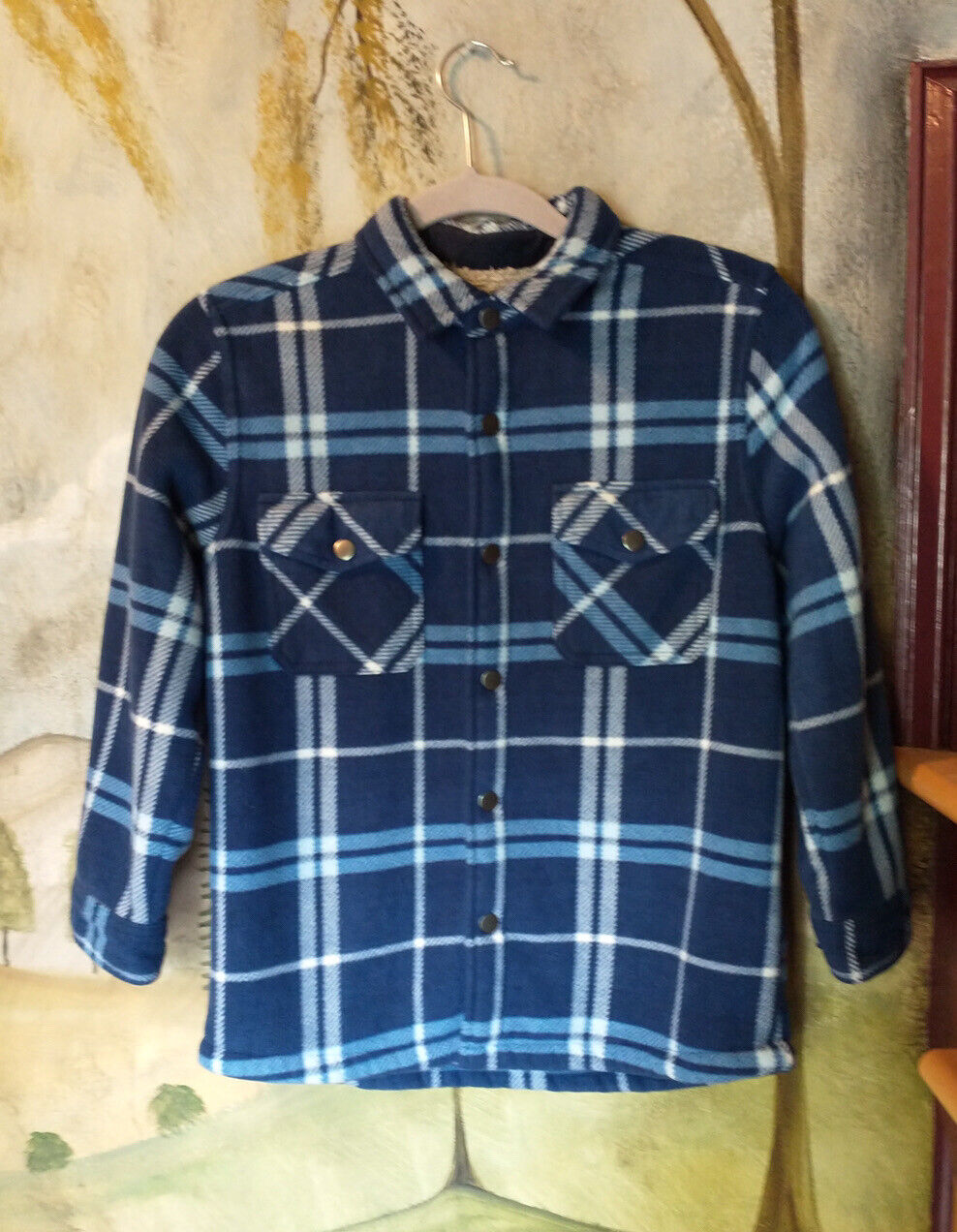 Freedom Foundry Sherpa Lined Flannel Outwear Kids Unisex Size - M (8-10)