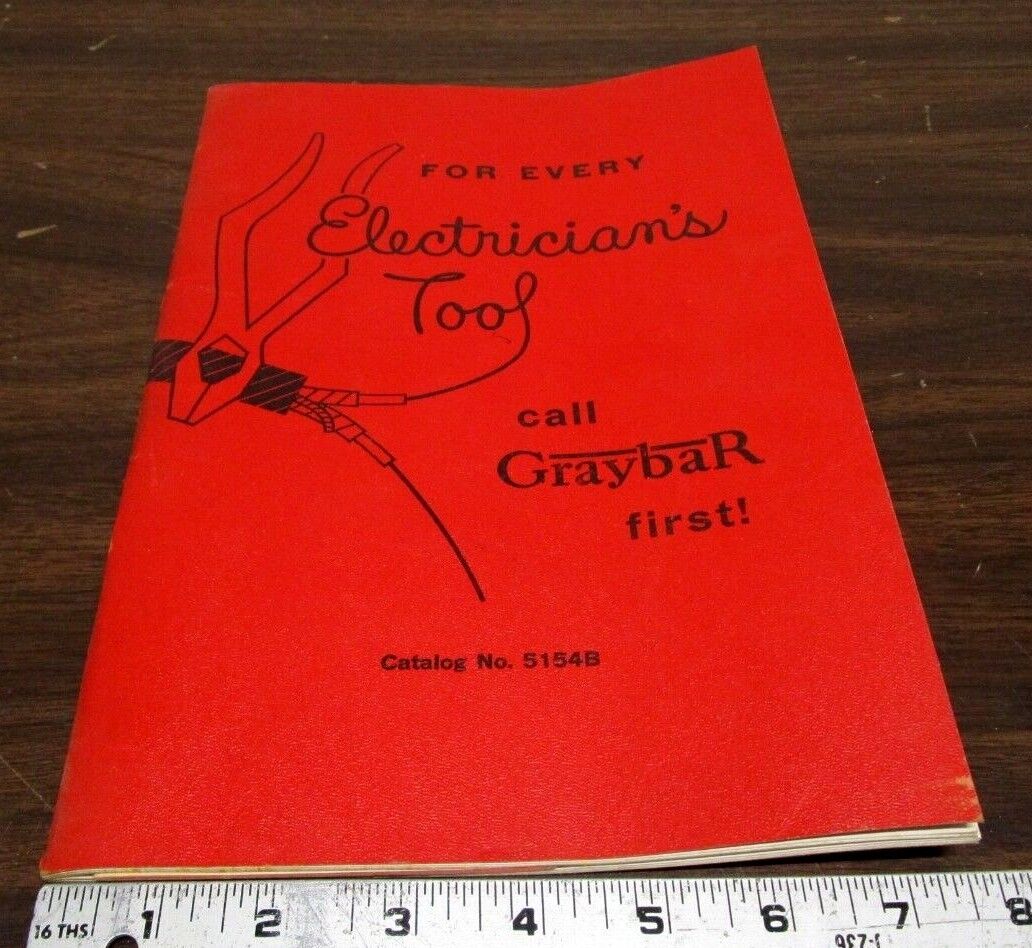 Vintage 1956 Graybar Electrical Tools 80 Pg Dealer Price Catalog