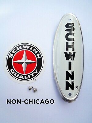 Genuine Schwinn Approved Bicycle Head Badge/nameplate-non Chicago-early Stingray
