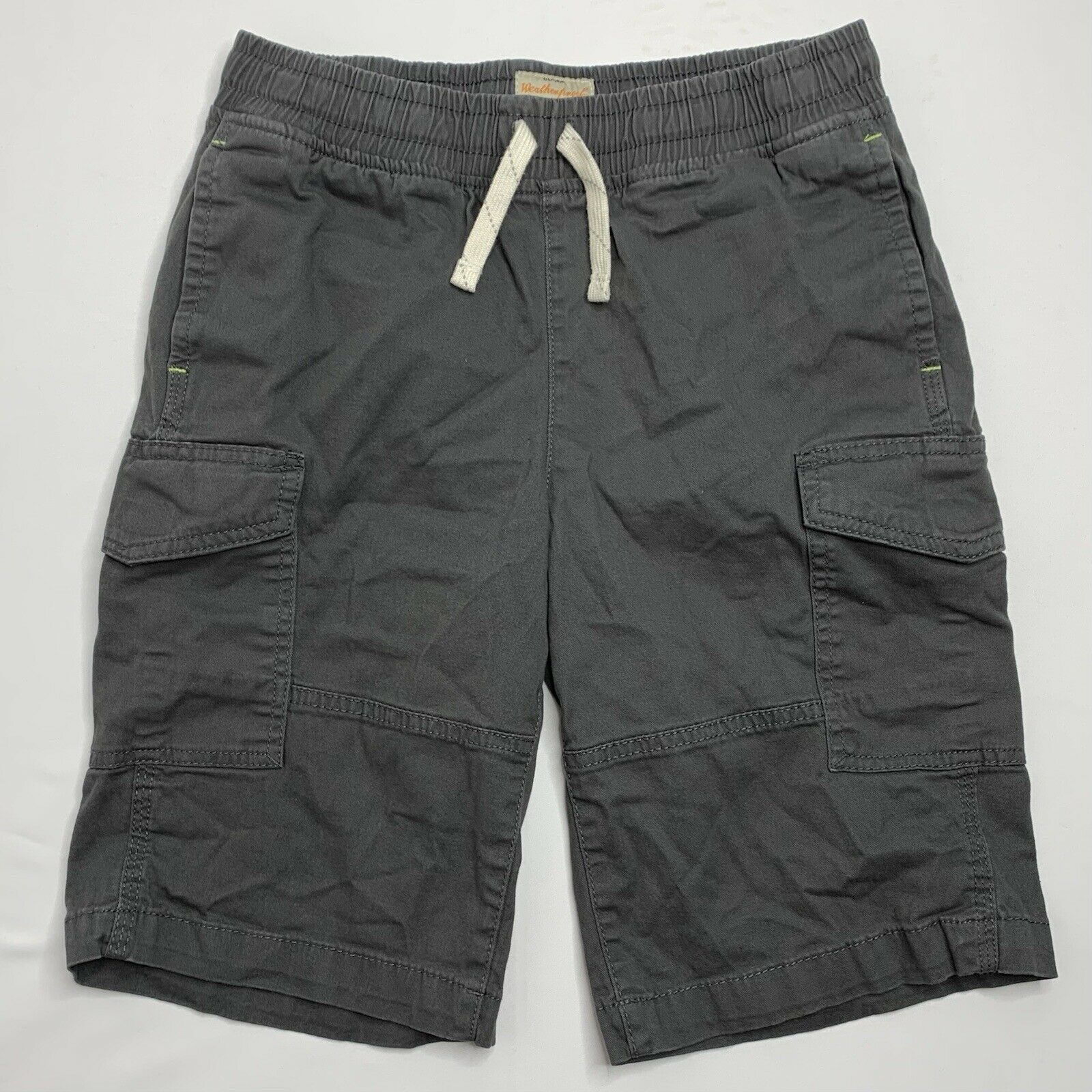 [youth] Weatherproof Vintage Size Medium (10-12) Gray Cargo Style Cotton Shorts