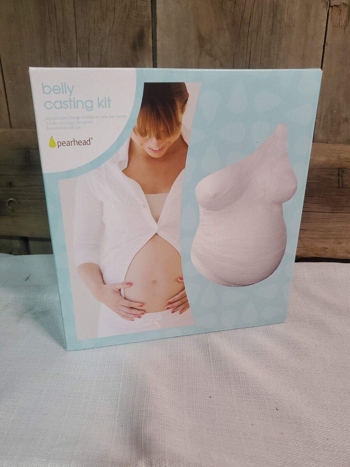 Pearhead Pregnancy Belly Casting Kit White