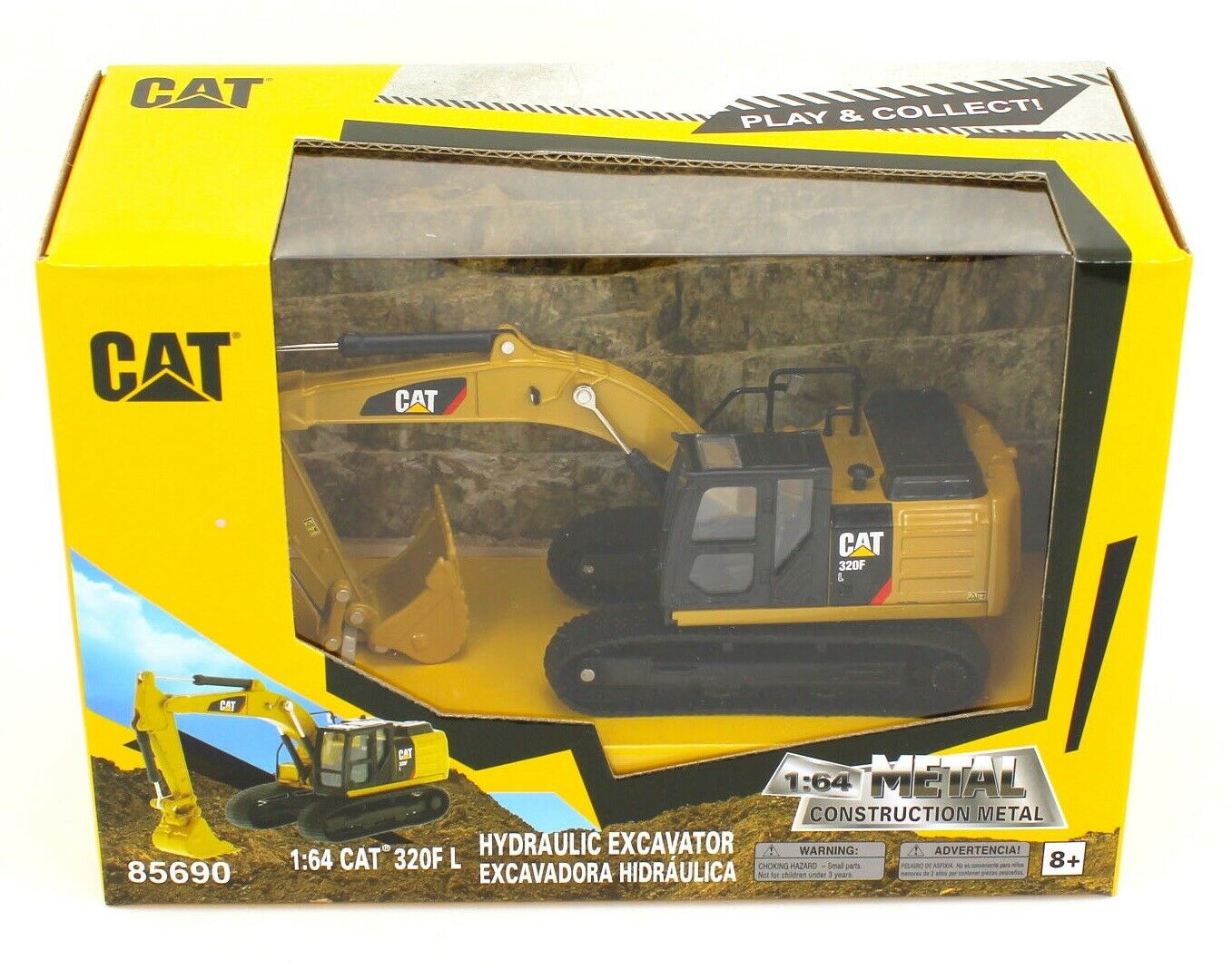 1:64 Diecast Masters Caterpillar Cat Model 320f L Hydraulic Excavator *nib*