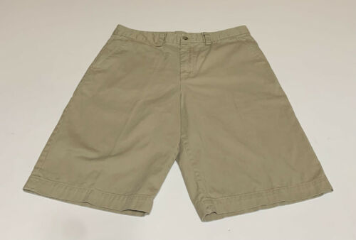 Polo Ralph Lauren Boys Beige Chino Shorts Bermuda Kahki Size 18 Measures 29